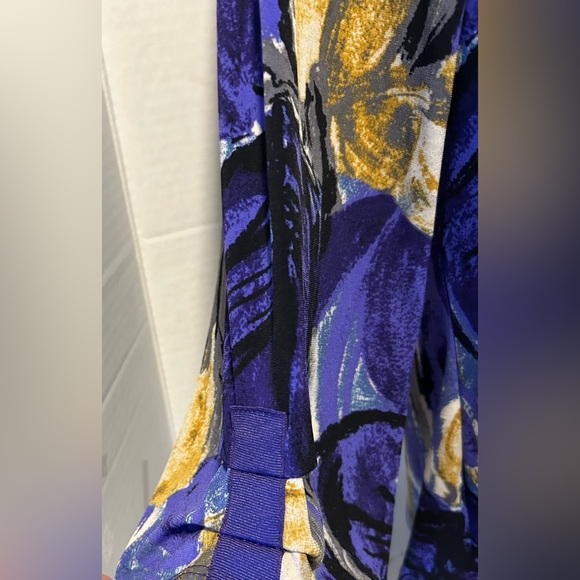 Worthington Women’s Purple/Yellow/Black Top Size PM - Picture 5 of 13